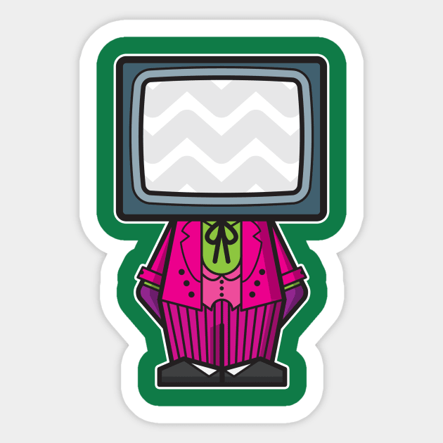 TV Headz - Mr J Sticker by TVHeadz